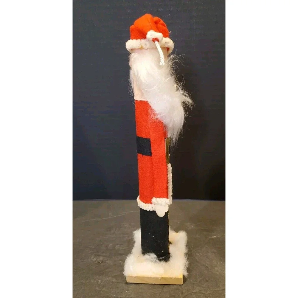 Handcrafted Cardboard Tube Santa Claus Handmade Holiday Christmas Decor Xmas